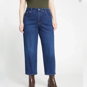 Universal Standard Donna High Rise Curve Straight Leg Jeans 8